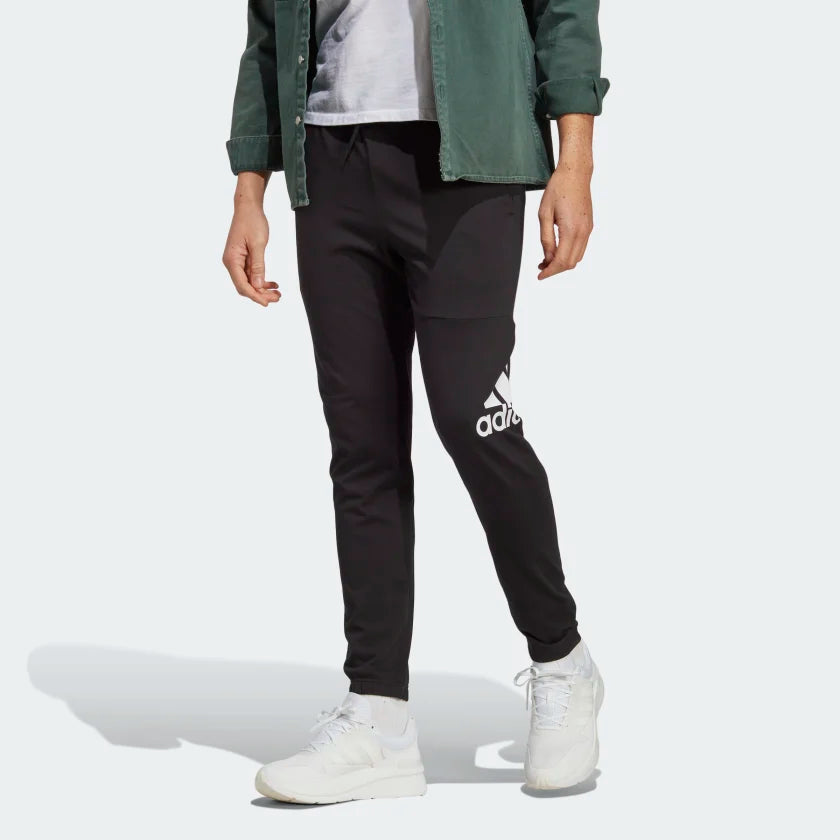 Adidas Men Essentials Single Jersey Tapered Badge Of Sport Casual Pants on www.NeosSports.com