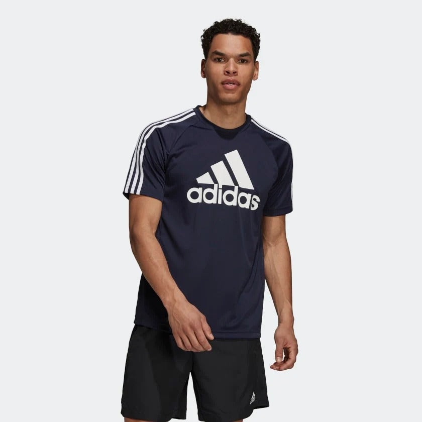 Adidas Men AEROREADY SERENO LOGO Training Tee on www.NeosSports.com