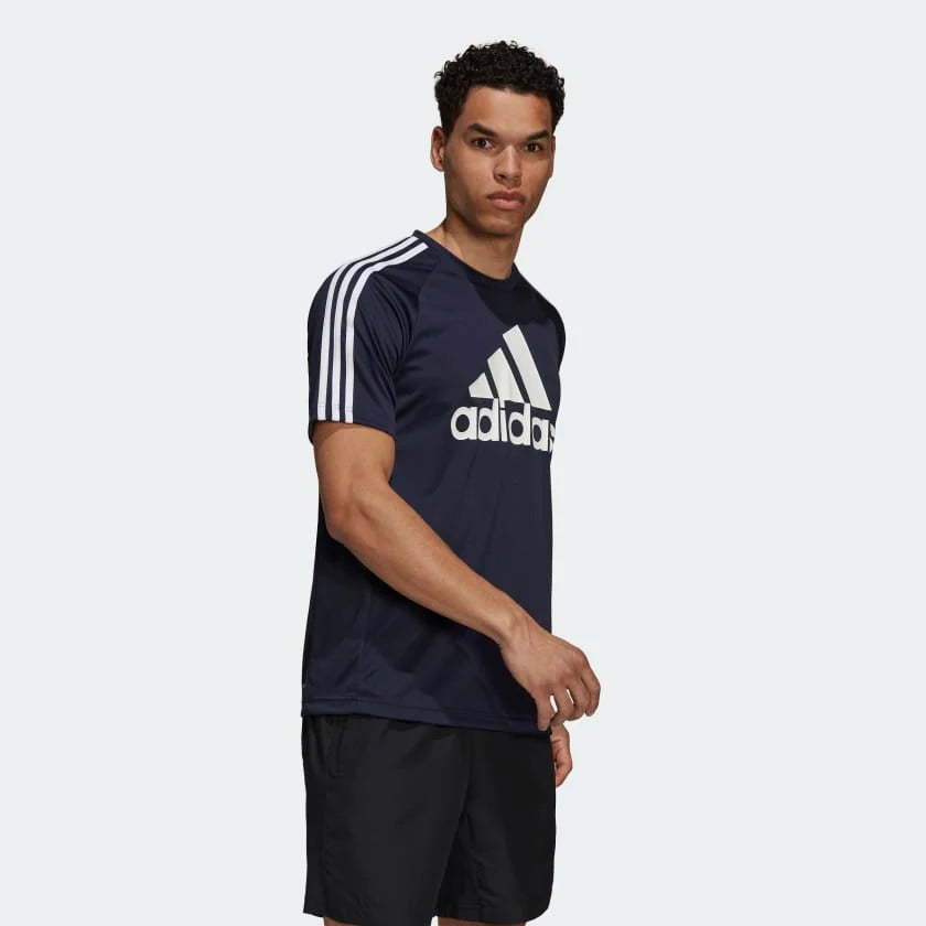 Adidas Men AEROREADY SERENO LOGO Training Tee on www.NeosSports.com