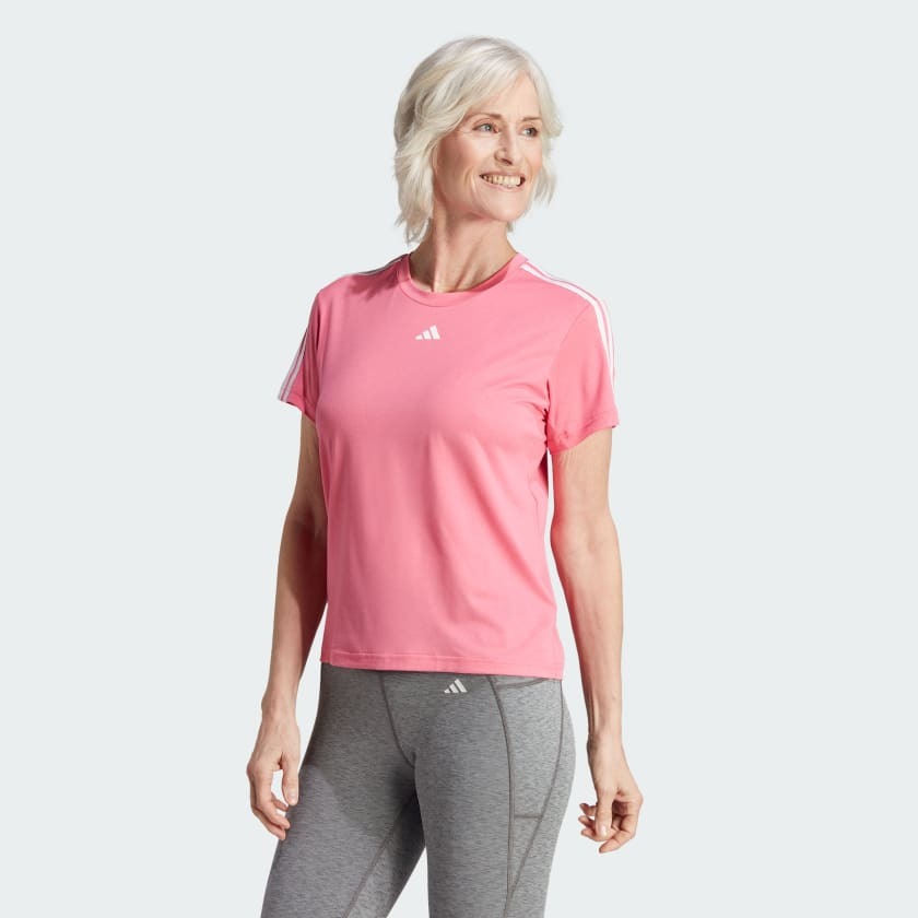 Adidas Women AEROREADY Train Essentials 3-Stripes Training Tee on www.NeosSports.com