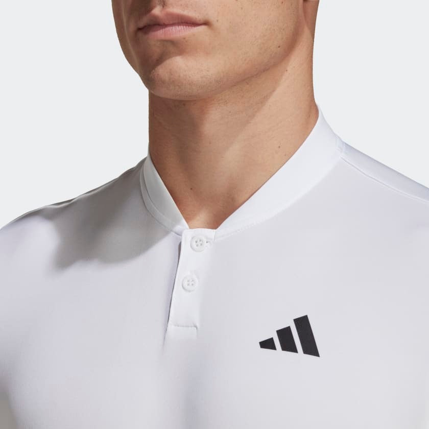 Adidas Men Club Tennis Henley Polo Shirt on www.NeosSports.com