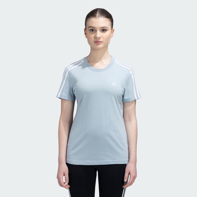 Adidas Women Essentials Slim 3 Stripes Training Tee on www.NeosSports.com