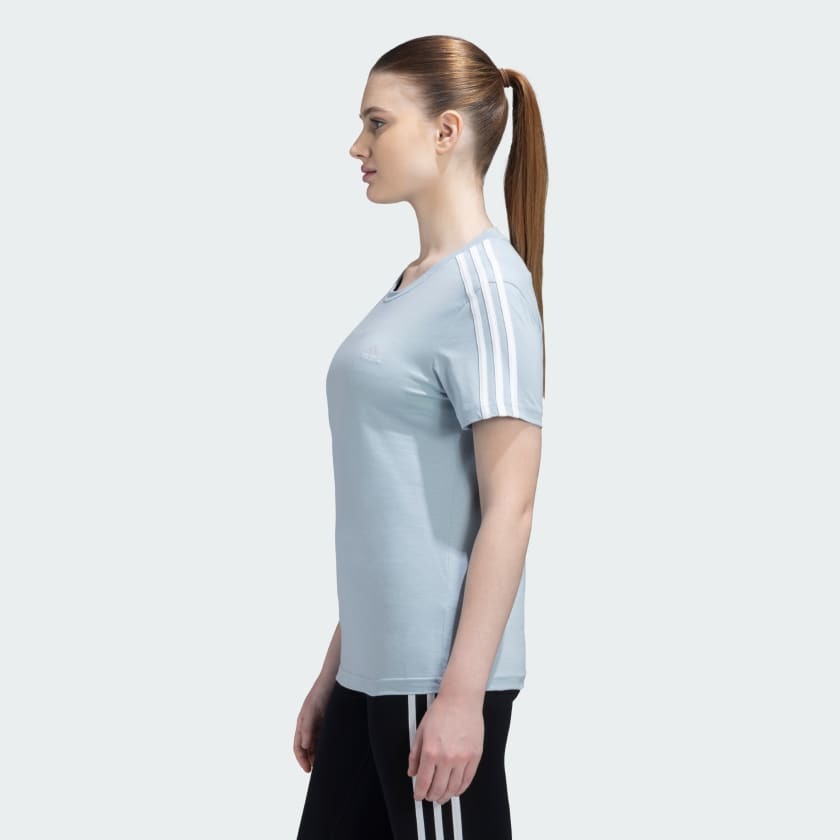 Adidas Women Essentials Slim 3 Stripes Training Tee on www.NeosSports.com