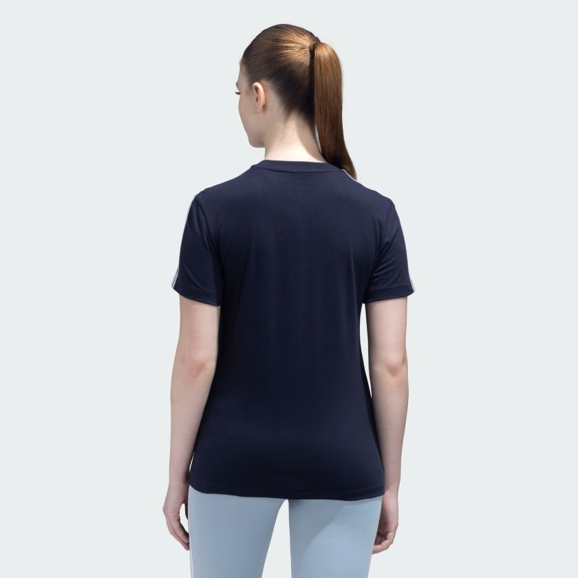 Adidas Women Essentials Slim 3 Stripes Training Tee on www.NeosSports.com