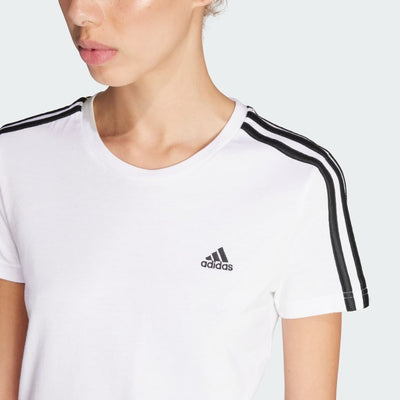 Adidas Women Essentials Slim 3-Stripes Casual T-Shirt on www.NeosSports.com