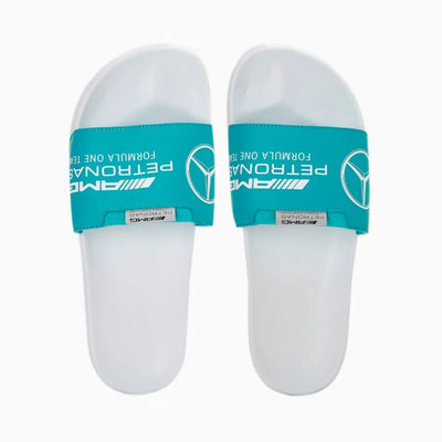 Puma Unisex Mercedes AMG Petronas F1 Leadcat 2.0 Logo Casual Slides on www.NeosSports.com