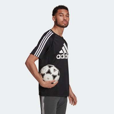 Adidas Men Aeroready Sereno Logo Football Jersey on www.NeosSports.com