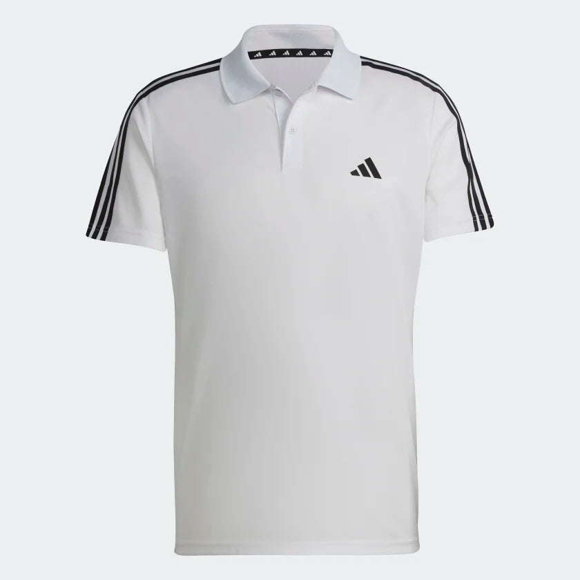 Adidas Men Train Essentials Pique 3-Stripes Training Polo Shirt on www.NeosSports.com