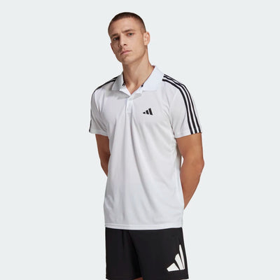 Adidas Men Train Essentials Pique 3-Stripes Training Polo Shirt on www.NeosSports.com