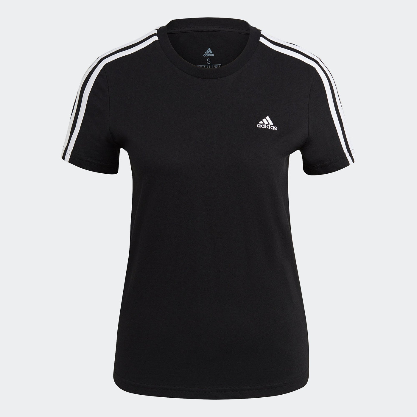 Adidas Women Essentials Slim 3-Stripes Casual T-Shirt on www.NeosSports.com