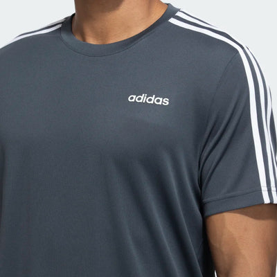 Adidas Men Sporty Round Neck 3-Stripes Training Tee on www.NeosSports.com