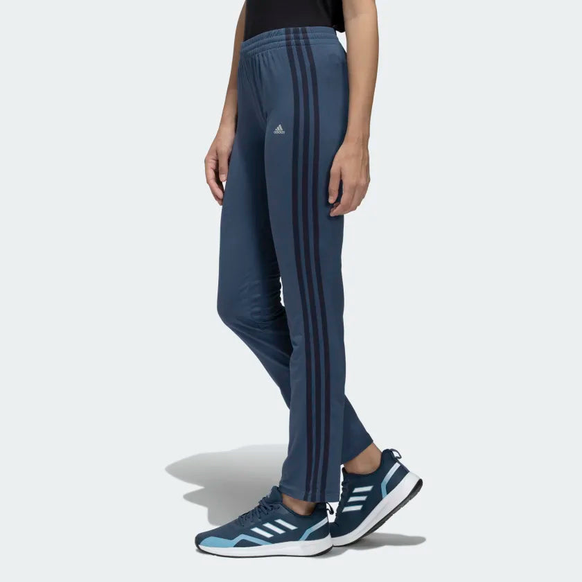 Adidas Women Black 3 Stripes Yoga Track Pants on www.NeosSports.com