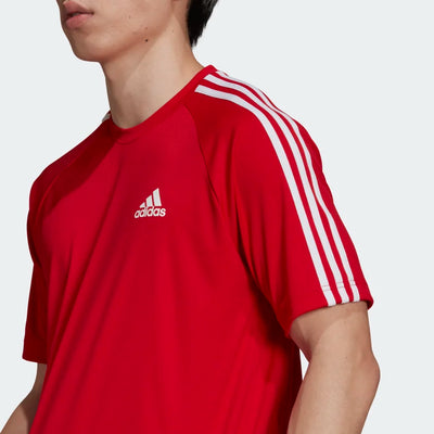 Adidas Men Aeroready Sereno 3-Stripes Football Tee on www.NeosSports.com