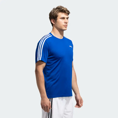 Adidas Men Sporty Round Neck 3-Stripes Training Tee on www.NeosSports.com