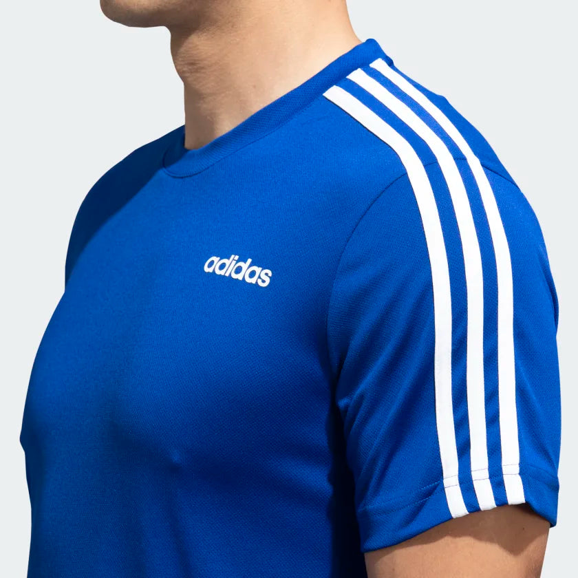 Adidas Men Sporty Round Neck 3-Stripes Training Tee on www.NeosSports.com