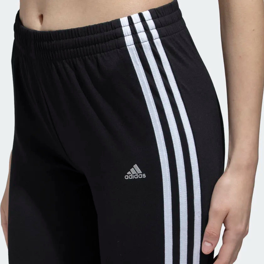 Adidas Women Black 3 Stripes Yoga Track Pants on www.NeosSports.com