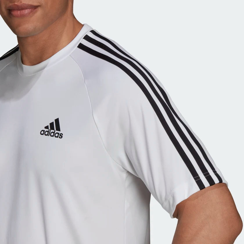 Adidas Men Aeroready Sereno 3-Stripes Football Tee on www.NeosSports.com