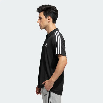 Adidas Men D2M 3-Stripes Running Polo Tee on www.NeosSports.com