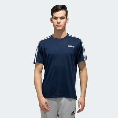 Adidas Men Sporty Round Neck 3-Stripes Training Tee on www.NeosSports.com