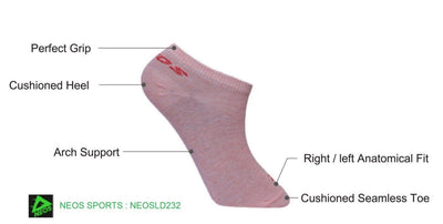 Neos Sports Women No Show Socks on www.NeosSports.com