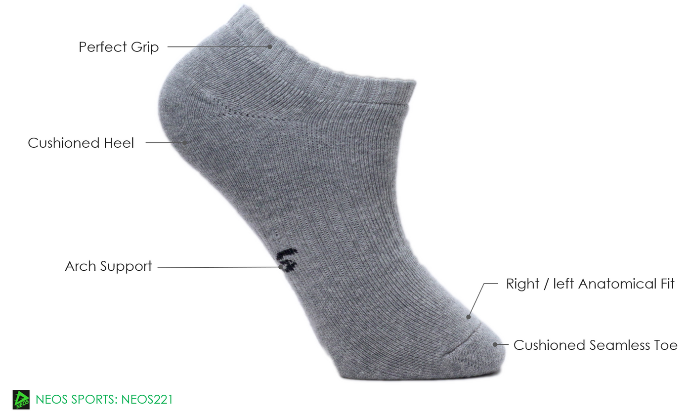 Shop Neos No Show Extra Cushioned Socks on www.NeosSports.com