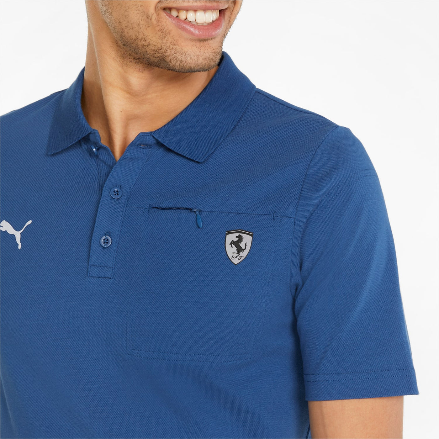 Puma Motorsport Men Scuderia Ferrari Style Polo Shirt on www.NeosSports.com