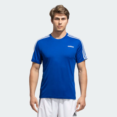 Adidas Men Sporty Round Neck 3-Stripes Training Tee on www.NeosSports.com