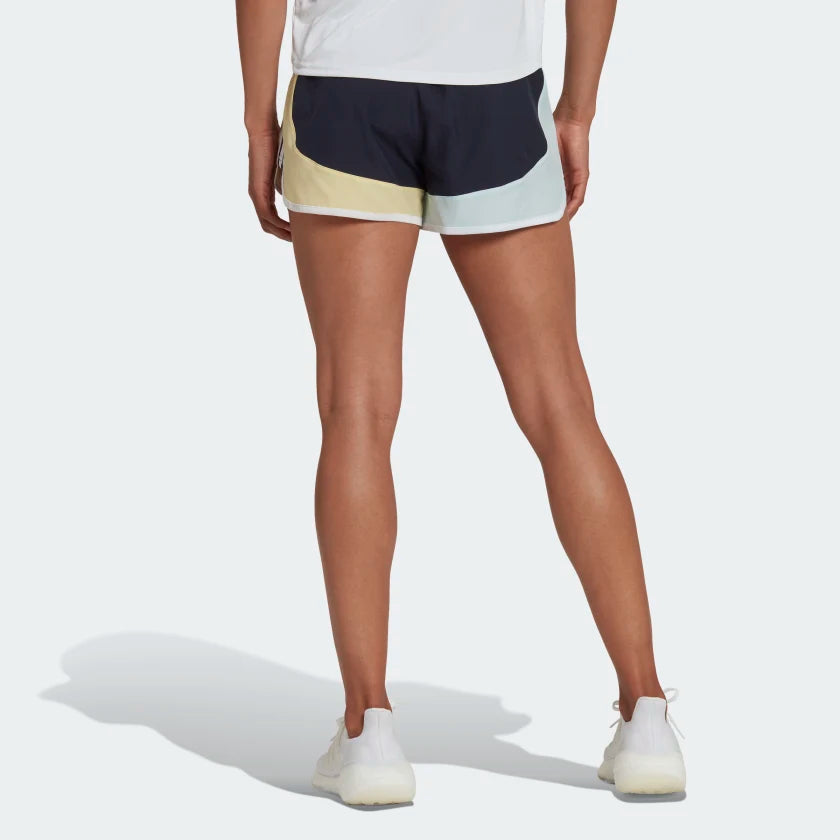 Adidas Women Marathon 20 Colourblock Running Shorts on www.NeosSports.com