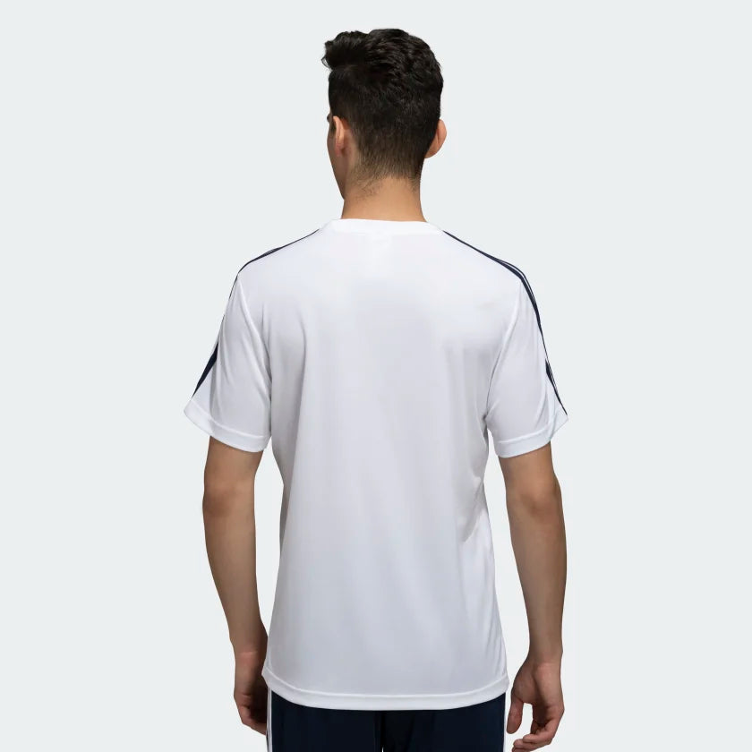 Adidas Men Sporty Round Neck 3-Stripes Training Tee on www.NeosSports.com