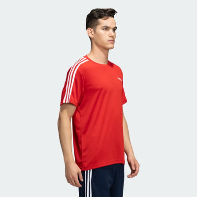 Adidas Men Sporty Round Neck 3-Stripes Training Tee on www.NeosSports.com