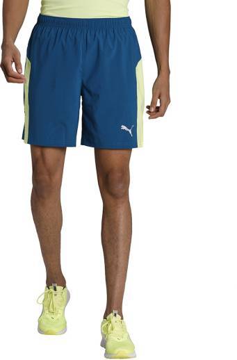 Puma Favourite Woven Session 7" Men Running Shorts Digi-Blue-Fizzy Yellow M