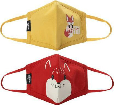 Puma Kid'S (4-6 Years) Graphic Printed Face Mask Set Of Two