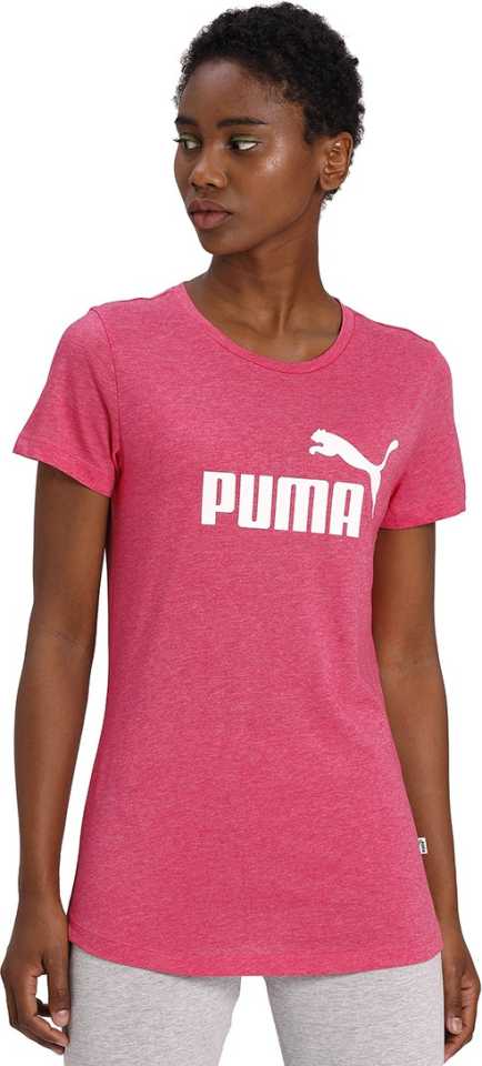 Puma Self Design Women Round Neck Pink T-Shirt